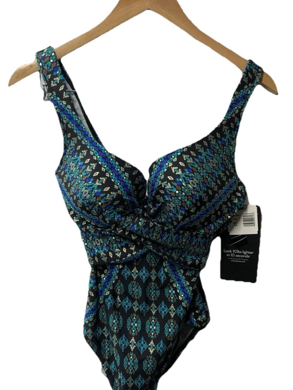 Miraclesuit Women's Swimwear Slimming Escape Underwire Molded Cup Bra 10